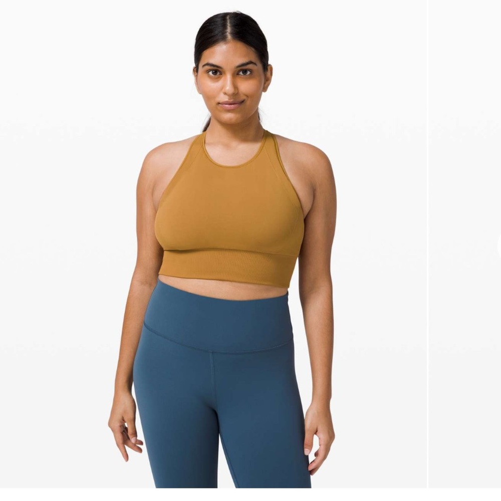 NWT Lululemon Ebb to Train Bra. Size 6 C/D Cup. Color- Spiced Bronze